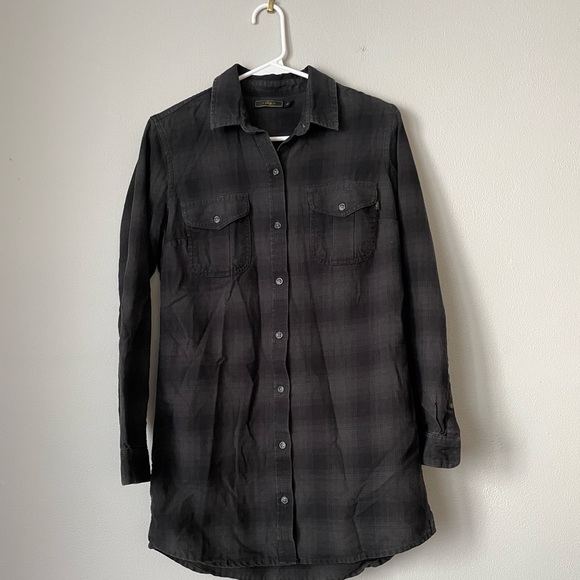 Obey Other - Obey Men’s Black and Grey Plaid Flannel Shirt XS